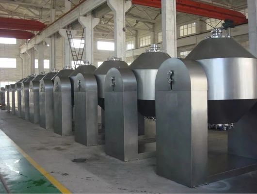 SUS304 SUS316L آلات الخلاط الصناعية مزدوجة المخروط الدوار مجفف فراغ