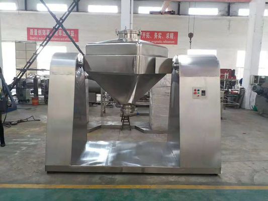 آلة خلط مسحوق الفولاذ المقاوم للصدأ 2rpm - 20rpm Square Cone Mixer