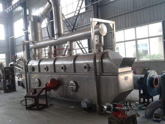 مجفف سرير سائل كفاءة من حيث الطاقة مع نظام التحكم بـ PLC و 100-1000 كجم / ساعة